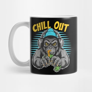 Urban Style Gorilla Wearing Headphones Mug